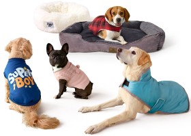 Selected-Pet-Beds-and-Jackets on sale