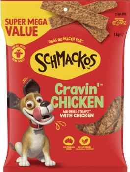 Schmackos-Dog-Treats-1kg-Craving-Chicken on sale