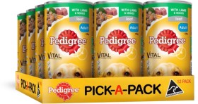 Pedigree-12-Pack-Pedigree-Wet-Dog-Food-12kg-Lamb-Vegetables on sale