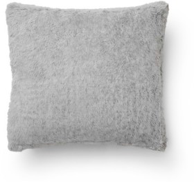 Openook-Faux-Fur-Frosted-Tip-Cushion-43x43cm-Grey on sale