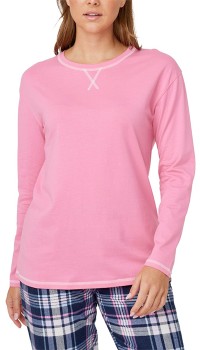 Brilliant-Basics-Long-Sleeve-Sleep-Tee-Aurora-Pink on sale