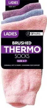 Thermal-Socks-3-Pack-Mens-Ladies-Kids on sale