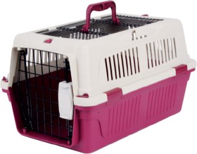 Deluxe-Pet-Carrier-with-Open-Top-and-Seatbelt-Catch-50x33x29cm on sale