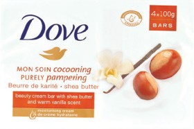 Dove-Soap-4-Pack-100g-Assorted on sale