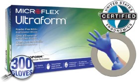 Ansell-Microflex-Ultraform-Nitrile-Glove-Box-of-300-Powder-Free on sale