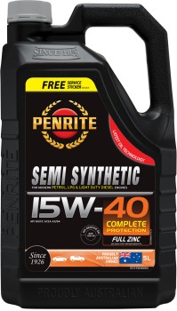 Penrite-Semi-Synthetic-15W40-5L on sale