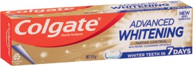 Colgate-Advanced-Whitening-Toothpaste-115g-Selected-Varieties on sale