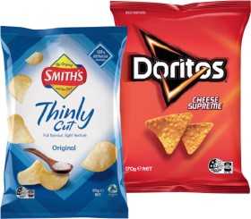 Smiths-Thinly-Cut-Or-Doritos-Corn-Chips-150-175g-Selected-Varieties on sale