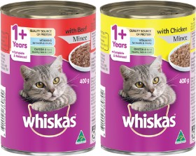 Whiskas-Wet-Cat-Food-400g-Selected-Varieties on sale