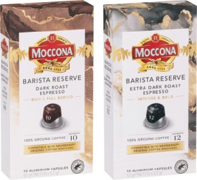 Moccona-Barista-Reserve-Coffee-Capsules-10-Pack-Selected-Varieties on sale