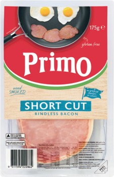 Primo-Short-Cut-Rindless-Bacon-175g on sale