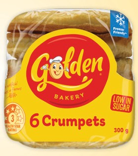 Golden-Crumpet-Rounds-6-Pack-Selected-Varieties on sale