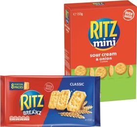 Ritz-Mini-or-Breakz-155-250g-Selected-Varieties on sale