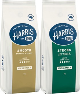Harris-Roast-Coffee-Beans-or-Ground-Coffee-1kg-Selected-Varieties on sale