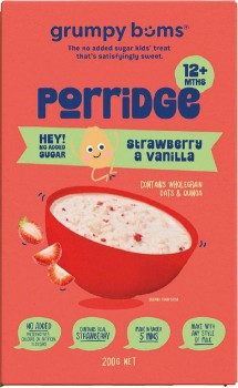 NEW-Grumpy-Bums-Strawberry-and-Vanilla-Porridge-200g on sale