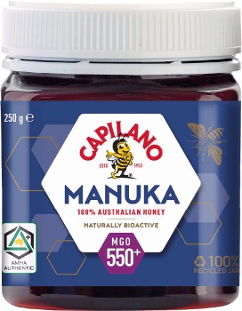 Capilano-MGO-550-Manuka-Honey-250g on sale
