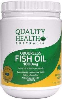 Quality-Health-Odourless-Fish-Oil-1000mg-400-Captures on sale