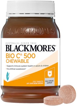 Blackmores-Bio-C-Chewable-500mg-200-Tablets on sale