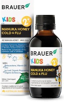 Brauer-Kids-Manuka-Honey-Cold-Flu-100ml on sale