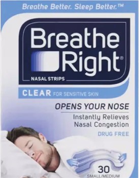 Breathe-Right-Nasal-Strips-Clear-SM-30-Pack on sale