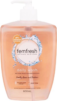 Femfresh-Intimate-Daily-Wash-600ml-Pump on sale
