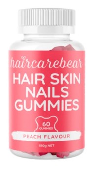 Haircarebear-Hair-Skin-Nails-Gummies-60-Pack on sale