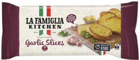 La-Famiglia-Garlic-Bread-Slices-270g on sale
