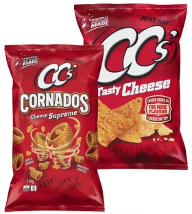 CCs-Corn-Chips-175g-or-Cornados-110g on sale