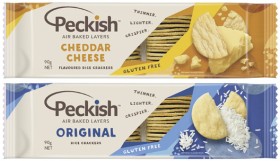 Peckish-White-Rice-Crackers-90g on sale