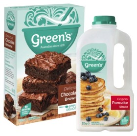 Greens-Traditional-Baking-Mix-350g-470g-or-Pancake-Shake-300g-375g on sale