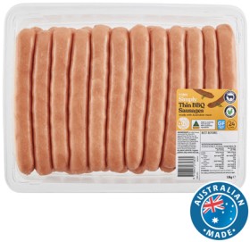 Coles-Simply-Thin-BBQ-Sausages-18kg on sale