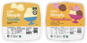Coles-Simply-Frozen-Dessert-4-Litre on sale