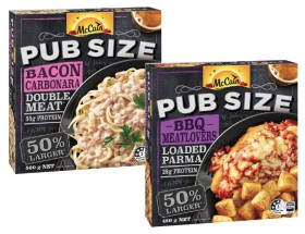 McCain-Pub-Size-Loaded-or-Double-Meat-Meal-480g-500g on sale
