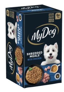 My-Dog-Shredded-Dog-Food-6x100g on sale
