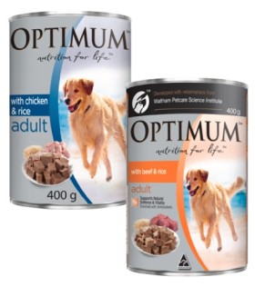 Optimum-Dog-Food-400g on sale