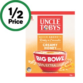 Uncle-Tobys-Big-Bowl-Oats-368g-Pk-8 on sale