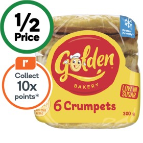 Golden-Crumpet-Rounds-Pk-6 on sale