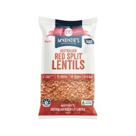 McKenzies-Red-or-Green-Lentils-375g on sale