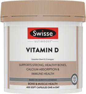 Swisse-Ultiboost-Vitamin-D-400-Capsules on sale
