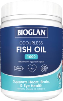 Bioglan-Odourless-Fish-Oil-1000-400-Capsules on sale