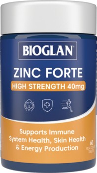 Bioglan-Zinc-Forte-High-Strength-40mg-60-Tablets on sale