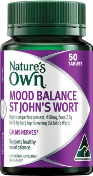 Natures-Own-Mood-Balance-St-Johns-Wort-50-Tablets on sale
