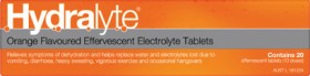 Hydralyte-Effervescent-Electrolyte-Orange-20-Tablets on sale