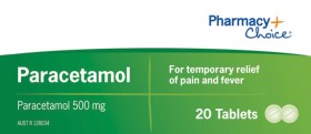 Pharmacy-Choice-Paracetamol-20-Tablets on sale