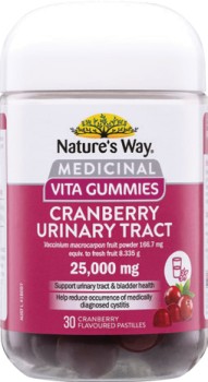 Natures-Way-Medicinal-Vita-Gummies-Cranberry-Urinary-Tract-30-Pastilles on sale