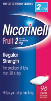 Nicotinell-Gum-2mg-Fruit-96-Pack on sale