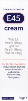 E45-Moisturising-Cream-for-Dry-Skin-Eczema-50g on sale