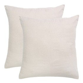 Washed-Linen-Stone-European-Pillowcase-Pair-by-MUSE on sale