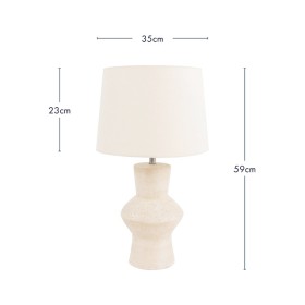 Nola-59cm-Terracotta-Table-Lamp-by-MUSE on sale