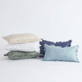 Sahara-Linen-Fringed-Oblong-Cushion-by-MUSE on sale